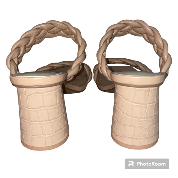 Dolce Vita Paily Braided Strap Shoe Heel Pumps Cream Stella Blush Pink Size 9.5 - Picture 6 of 12